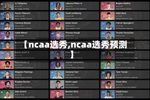 【ncaa选秀,ncaa选秀预测】