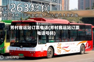 芳村客运站订票电话(芳村客运站订票电话号码)