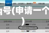 申qq号(申请一个号)