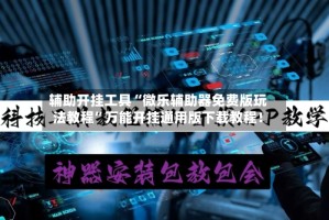 辅助开挂工具“微乐辅助器免费版玩法教程”万能开挂通用版下载教程！