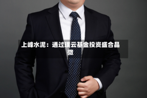 上峰水泥：通过璞云基金投资盛合晶微