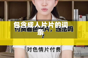 包含成人片片的词条