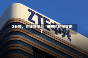 2分钟，直线涨停！“织布机忙得冒烟了”