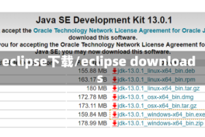 eclipse下载/eclipse downloads