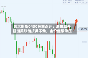 光大期货0430黄金点评：油价飙升叠加美联储按兵不动，金价继续承压
