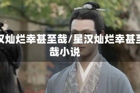星汉灿烂幸甚至哉/星汉灿烂幸甚至哉小说