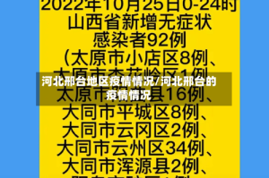 河北邢台地区疫情情况/河北邢台的疫情情况