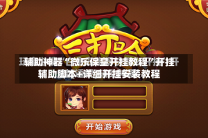 辅助神器“微乐保皇开挂教程”开挂辅助脚本+详细开挂安装教程