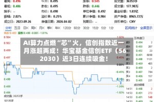AI算力点燃“芯”火，信创指数近一月涨超两成！华宝基金信创ETF（562030）近3日连续吸金！