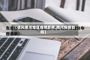 【请问黑河地区疫情怎样,黑河疫情如何】