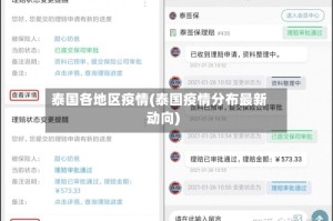 泰国各地区疫情(泰国疫情分布最新动向)