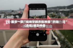 最新一款“桂林字牌开挂神器”开挂(透视)辅助神器