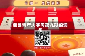 包含青年大学习第九期的词条