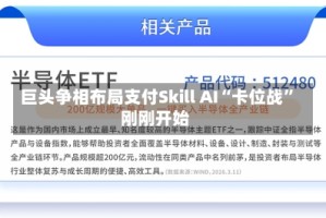 巨头争相布局支付Skill AI“卡位战”刚刚开始