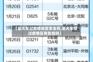 【坐火车过疫情地区安全吗,坐火车经过疫情区有影响吗】