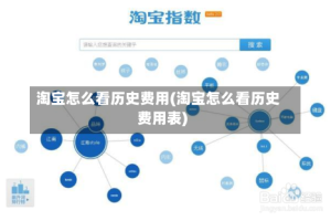 淘宝怎么看历史费用(淘宝怎么看历史费用表)