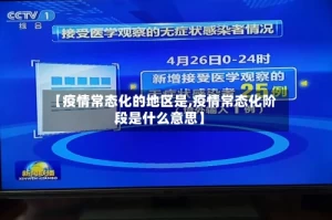 【疫情常态化的地区是,疫情常态化阶段是什么意思】