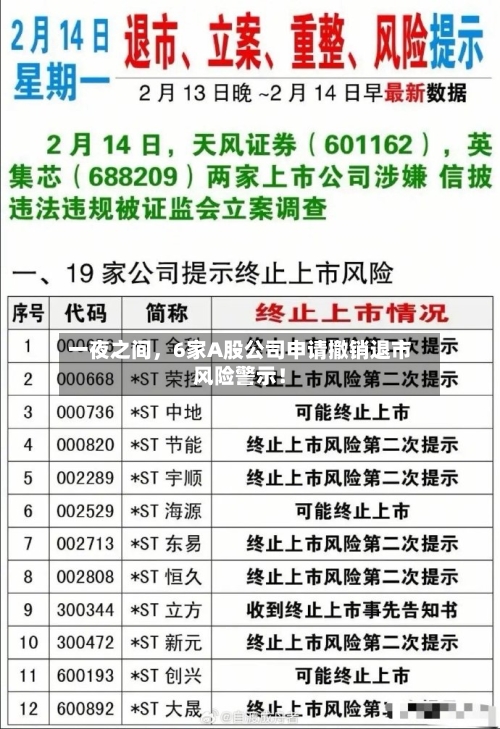 一夜之间，6家A股公司申请撤销退市风险警示！-第2张图片
