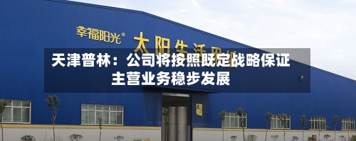 天津普林：公司将按照既定战略保证主营业务稳步发展-第2张图片