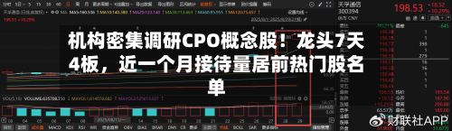 机构密集调研CPO概念股！龙头7天4板，近一个月接待量居前热门股名单-第2张图片