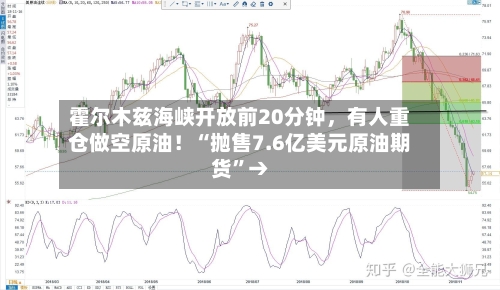 霍尔木兹海峡开放前20分钟	，有人重仓做空原油！“抛售7.6亿美元原油期货”→-第1张图片