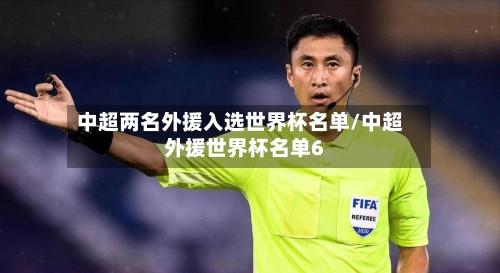 中超两名外援入选世界杯名单/中超外援世界杯名单6-第1张图片
