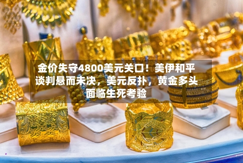 金价失守4800美元关口！美伊和平谈判悬而未决，美元反扑	，黄金多头面临生死考验-第2张图片