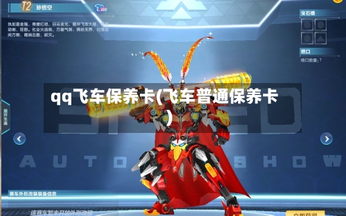 qq飞车保养卡(飞车普通保养卡)-第2张图片