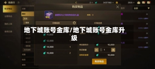 地下城账号金库/地下城账号金库升级-第1张图片