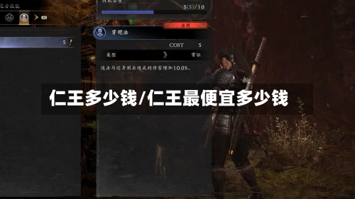 仁王多少钱/仁王最便宜多少钱-第1张图片