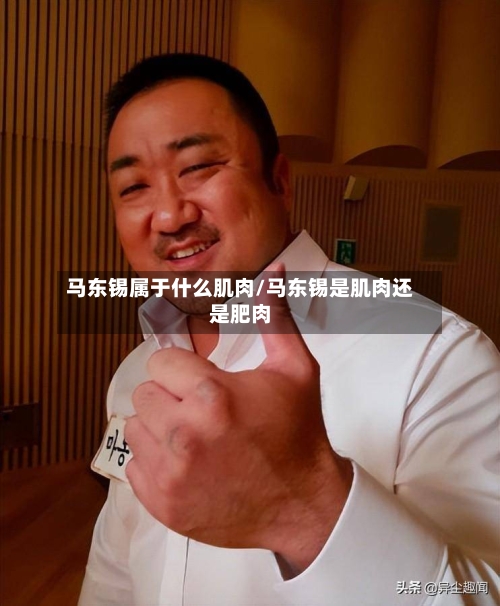 马东锡属于什么肌肉/马东锡是肌肉还是肥肉-第1张图片