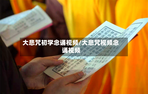 大悲咒初学念诵视频/大悲咒视频念诵视频-第2张图片