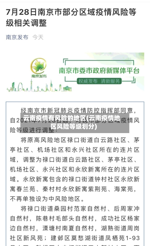 云南疫情有风险的地区(云南疫情地区风险等级划分)-第2张图片