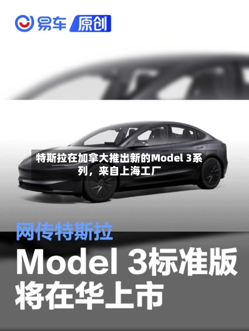 特斯拉在加拿大推出新的Model 3系列	，来自上海工厂-第1张图片