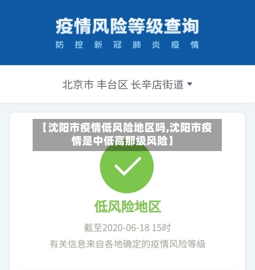 【沈阳市疫情低风险地区吗,沈阳市疫情是中低高那级风险】-第1张图片