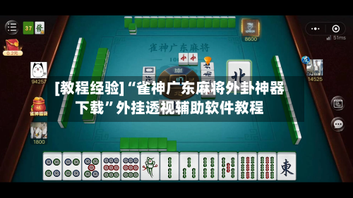 [教程经验]“雀神广东麻将外卦神器下载”外挂透视辅助软件教程-第2张图片