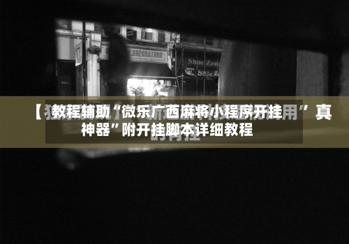 教程辅助“微乐广西麻将小程序开挂神器	”附开挂脚本详细教程-第2张图片