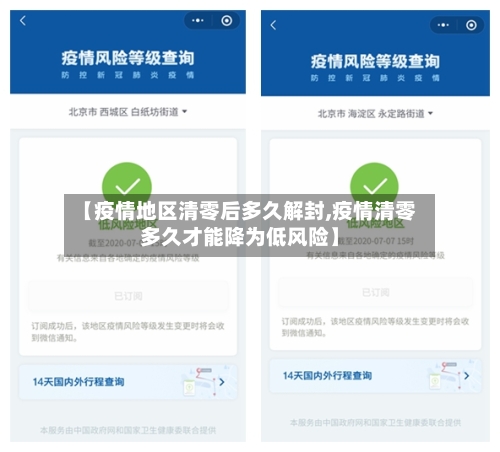 【疫情地区清零后多久解封,疫情清零多久才能降为低风险】-第3张图片