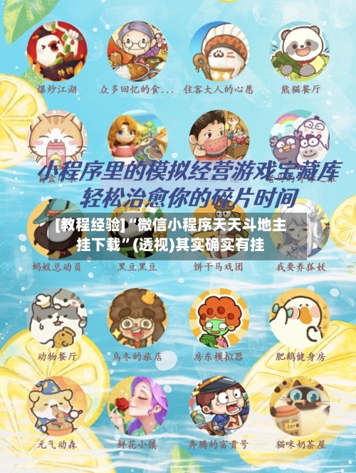 [教程经验]“微信小程序天天斗地主挂下载	”(透视)其实确实有挂-第1张图片