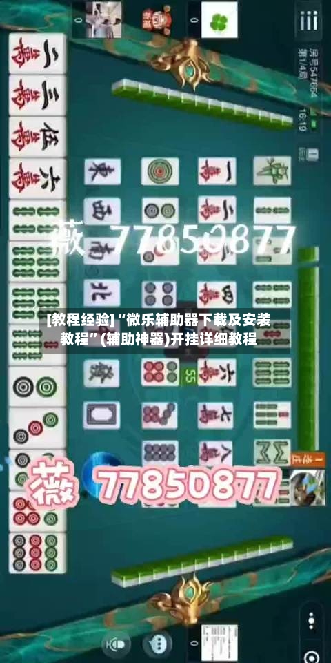 [教程经验]“微乐辅助器下载及安装教程”(辅助神器)开挂详细教程-第1张图片