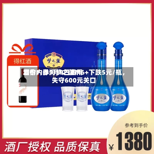 酒价内参5月9日费用发布：洋河梦之蓝M6+下跌5元/瓶，失守600元关口-第1张图片