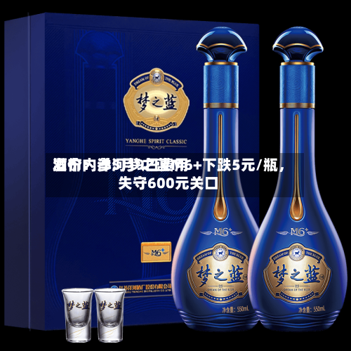 酒价内参5月9日费用发布：洋河梦之蓝M6+下跌5元/瓶	，失守600元关口-第2张图片