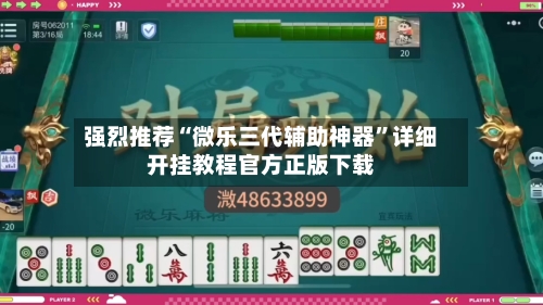 强烈推荐“微乐三代辅助神器”详细开挂教程官方正版下载-第3张图片