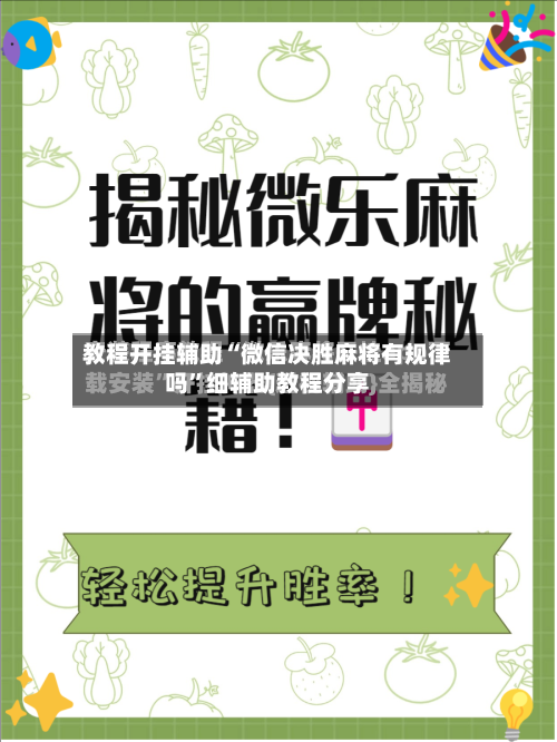 教程开挂辅助“微信决胜麻将有规律吗	”细辅助教程分享-第1张图片