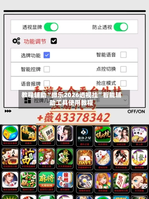 教程辅助“微乐2026透视挂	”智能辅助工具使用教程-第1张图片