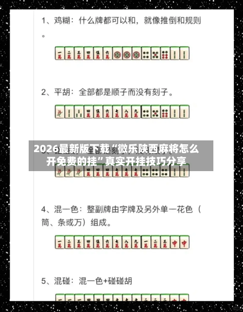 2026最新版下载“微乐陕西麻将怎么开免费的挂	”真实开挂技巧分享-第1张图片