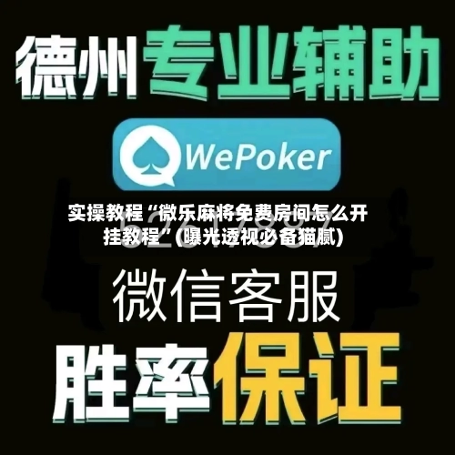 实操教程“微乐麻将免费房间怎么开挂教程”(曝光透视必备猫腻)-第1张图片