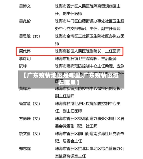 【广东疫情地区是哪里,广东疫情区域在哪里】-第1张图片