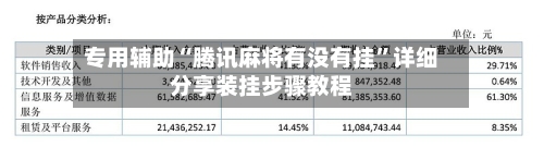 专用辅助“腾讯麻将有没有挂	”详细分享装挂步骤教程-第1张图片