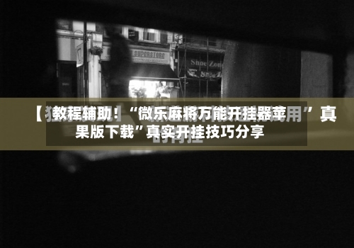 教程辅助！“微乐麻将万能开挂器苹果版下载	”真实开挂技巧分享-第1张图片
